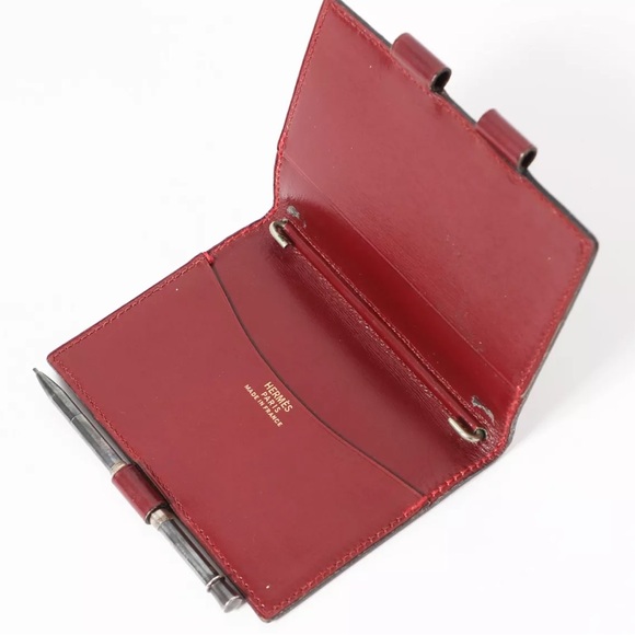 HERMES Agenda MM diary notebook cover brown leather with PILOT pen